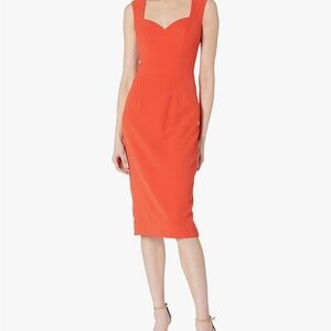 Elle Midi Dress in Poppy